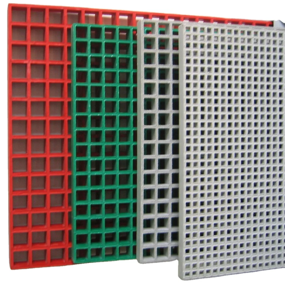 ASTM E-84 test passed ABS certficated15 to 63mm thick molded grp fiberglass frp grating