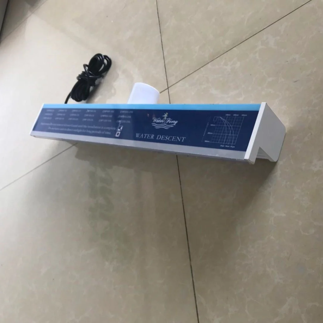 Swimming pool waterfall light garden decor acrylic waterfall fountain