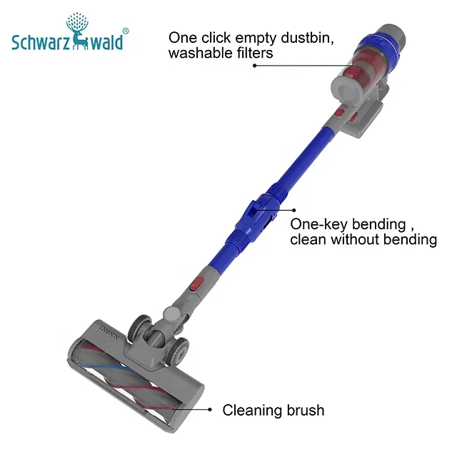 Factory Portable Handheld 380W Classical Rechargeable Cordless Vacuum Cleaner