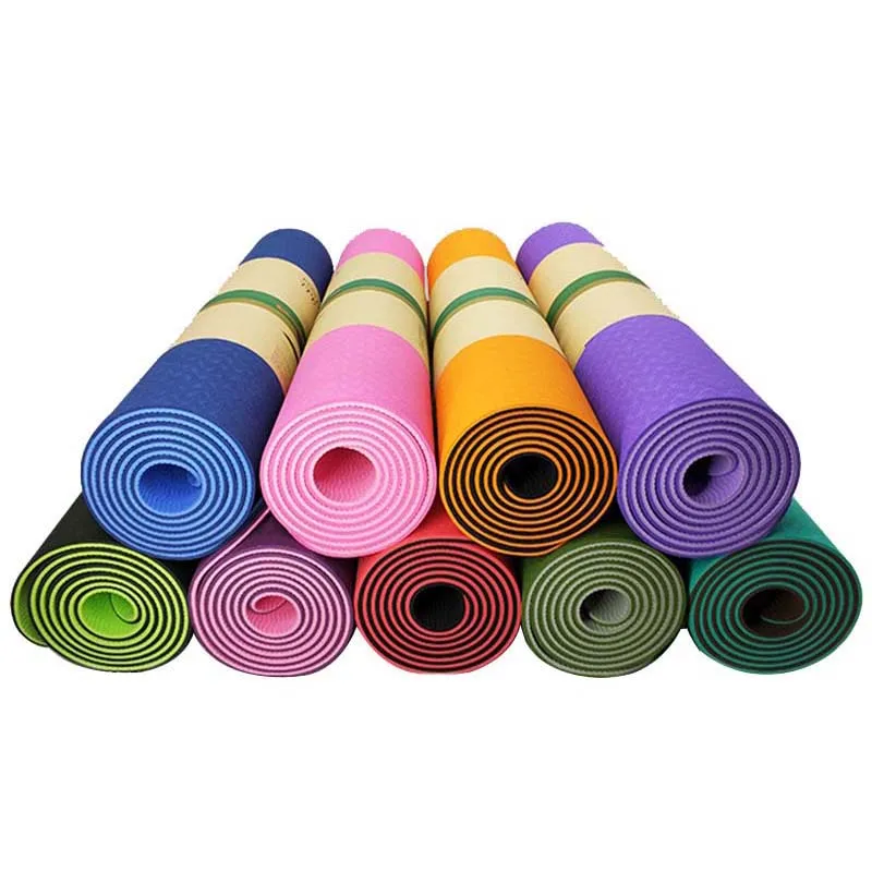 Non-slip Natural Rubber Tpe Yoga Mat With Bag Set gym yoga mat
