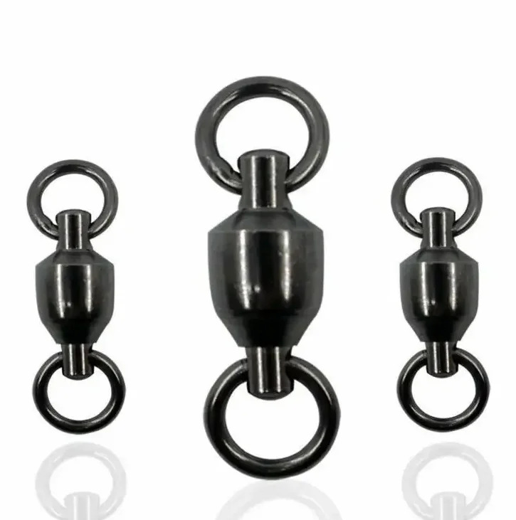 Fishing Tackle Accessories Stainless Steel fishing swivel ball bearing with Solid Ring