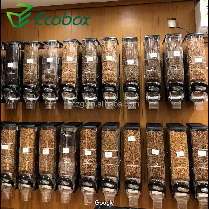 
High Clear Plastic Gravity Dispenser gravity feed dispenser candy dispenser for zero waste store 