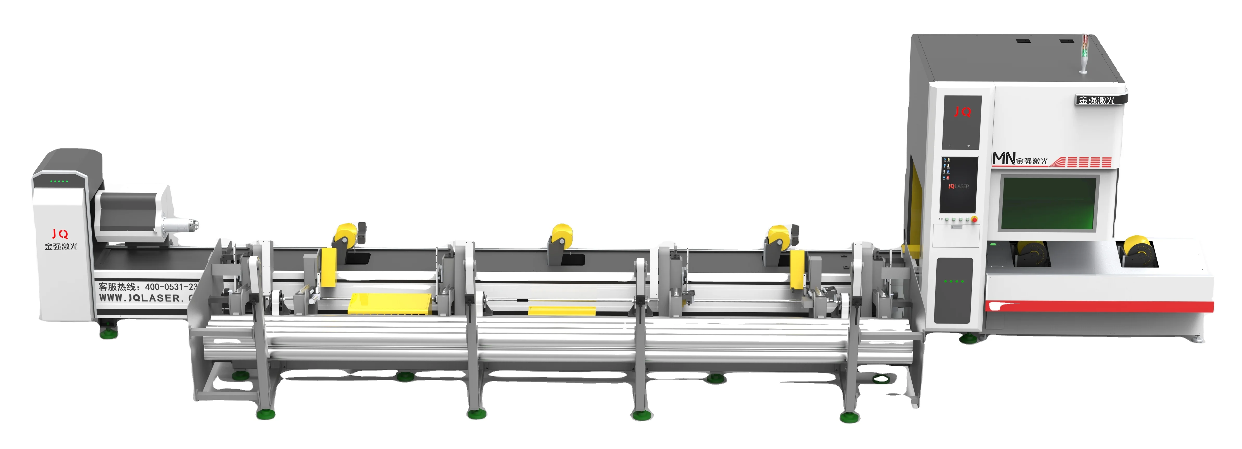 JQLASER fiber laser pipe cutting machine for metal tube 1.5kw 2kw 3kw /Труборез лазерный с чпу