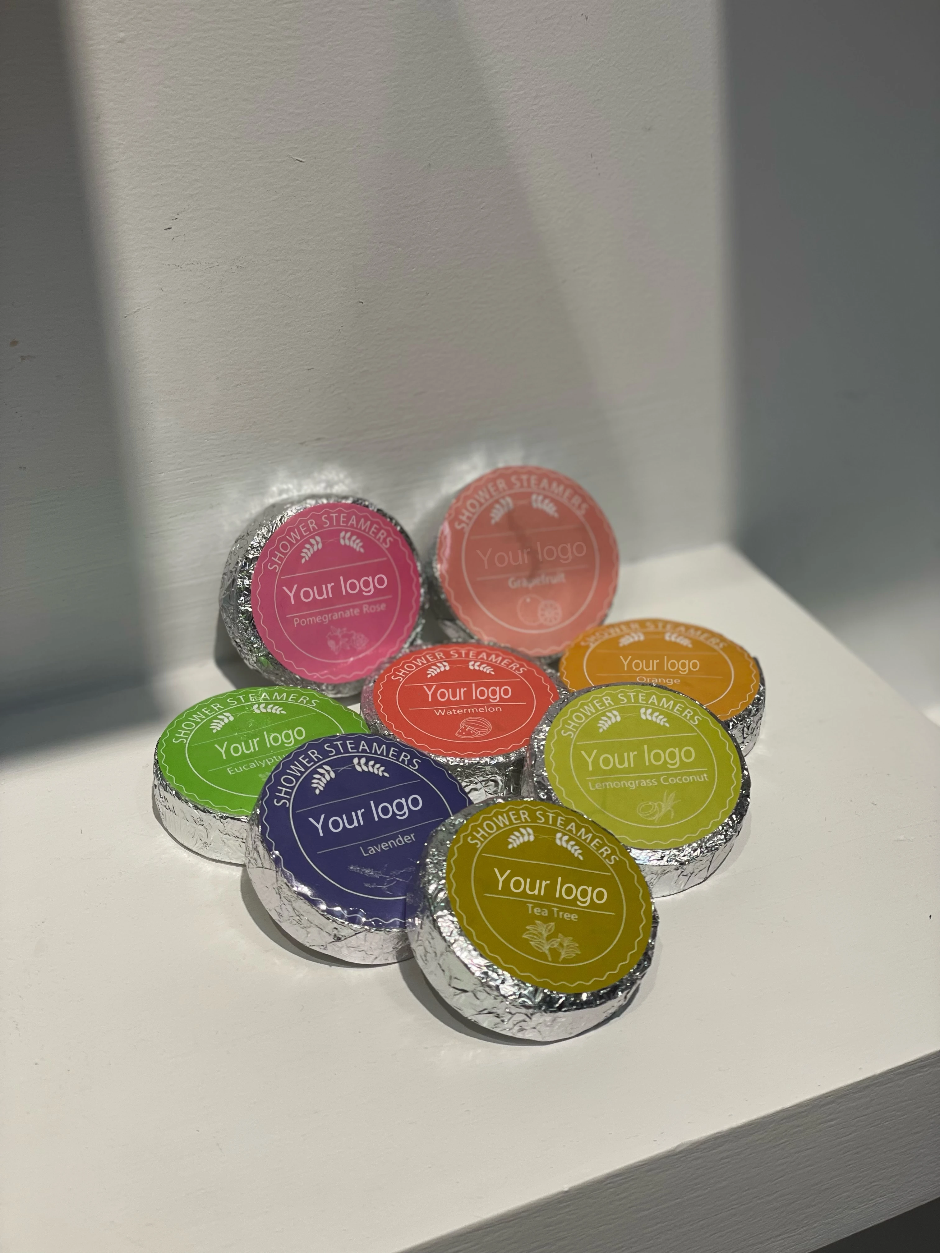 Private label bathbombs bombe de bain aromatherapy shower steamers relax citrus bath bombs