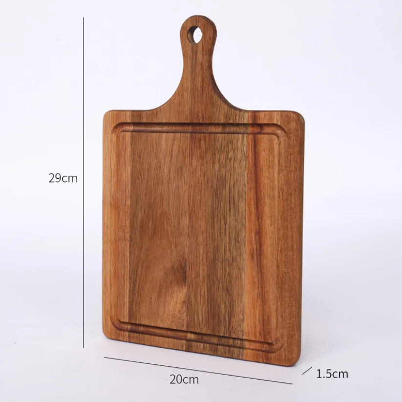 Acacia Solid wood  handle Cross-border pizza steak chess cutting serving board