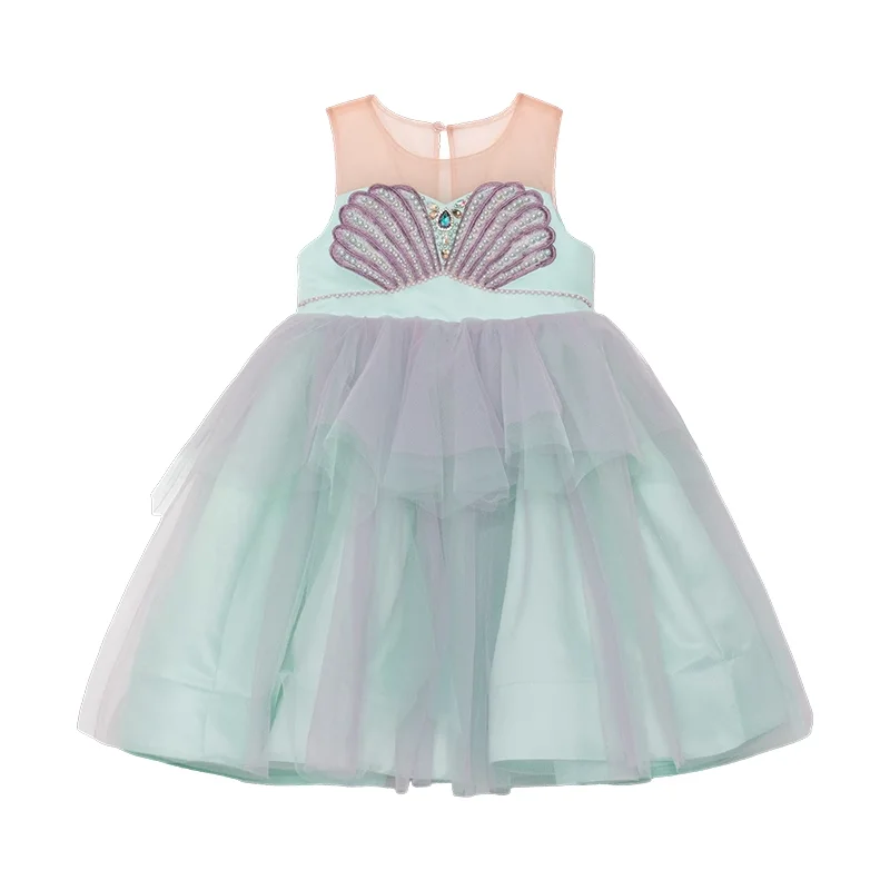 Hot Sale Beautiful And Elegant Mermaid Stylish Designed Dress For Baby Girls Evening Party Princess Dress
