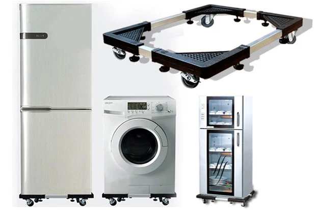 NBGSY FM-B3 refrigerator fridge floor stand holder 69-85CM movable cart mount multifunction trolley washing machine stand