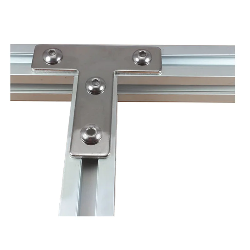 2020 T Connection Plate  Aluminium Profiles Corner Bracket Carbon Steel Aluminum Extrusion Profile Plate