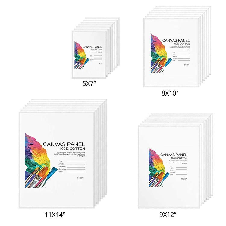  Высокое качество 280GSM-300GSM 100% хлопок Художественная печать 11X14 художественная раскраска холст