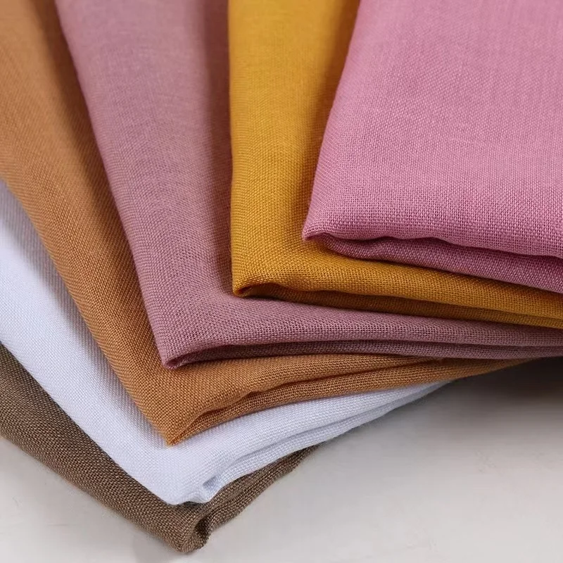 plain  pleated tudung bawal cotton japanese cotton voile square scarf for women hijab free shipping