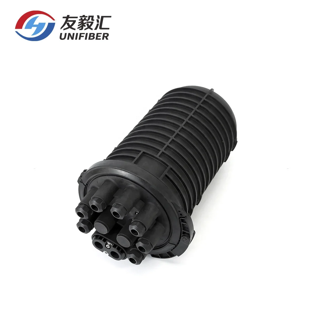 720 Fiber Dome/Vertical Fiber Optic Underground Splice Enclosures Mechanical Sealing 1 uncut, 7 branch, 2 drops