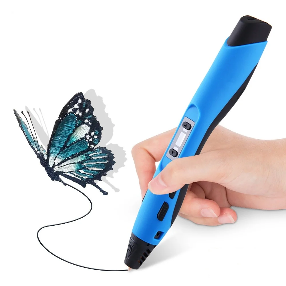 
Multicolor 3d painting pens Low temperature gift box with free PLA ABS PCL filament digital printing machine 3D Pen for kids 