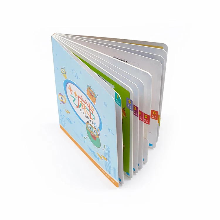 High Quality Printer Custom Cardboard Books Print Children Kids Board Book Printing Service