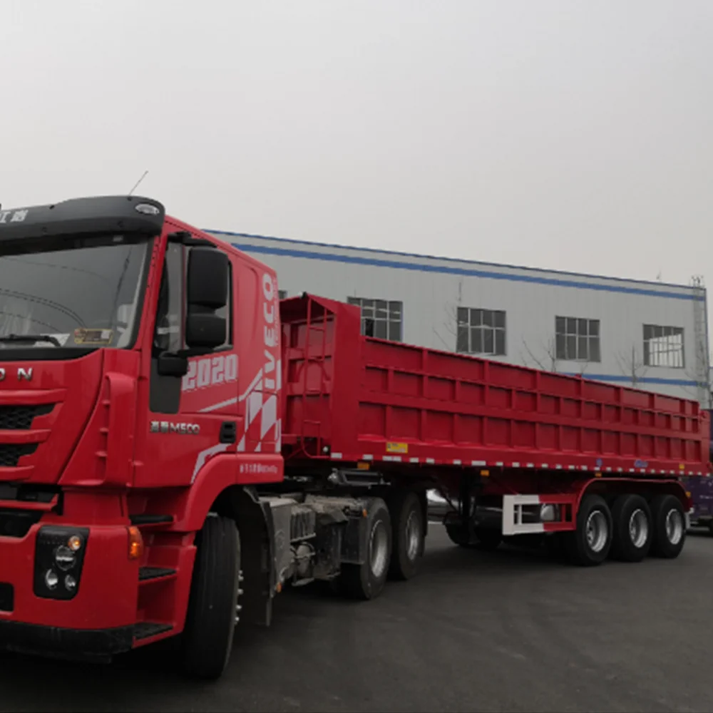 OYJD Truck Good Price Dump Truck Trailer Normative Truck Trailers Excellent Resist Twisting Side Dump Semi Trailer