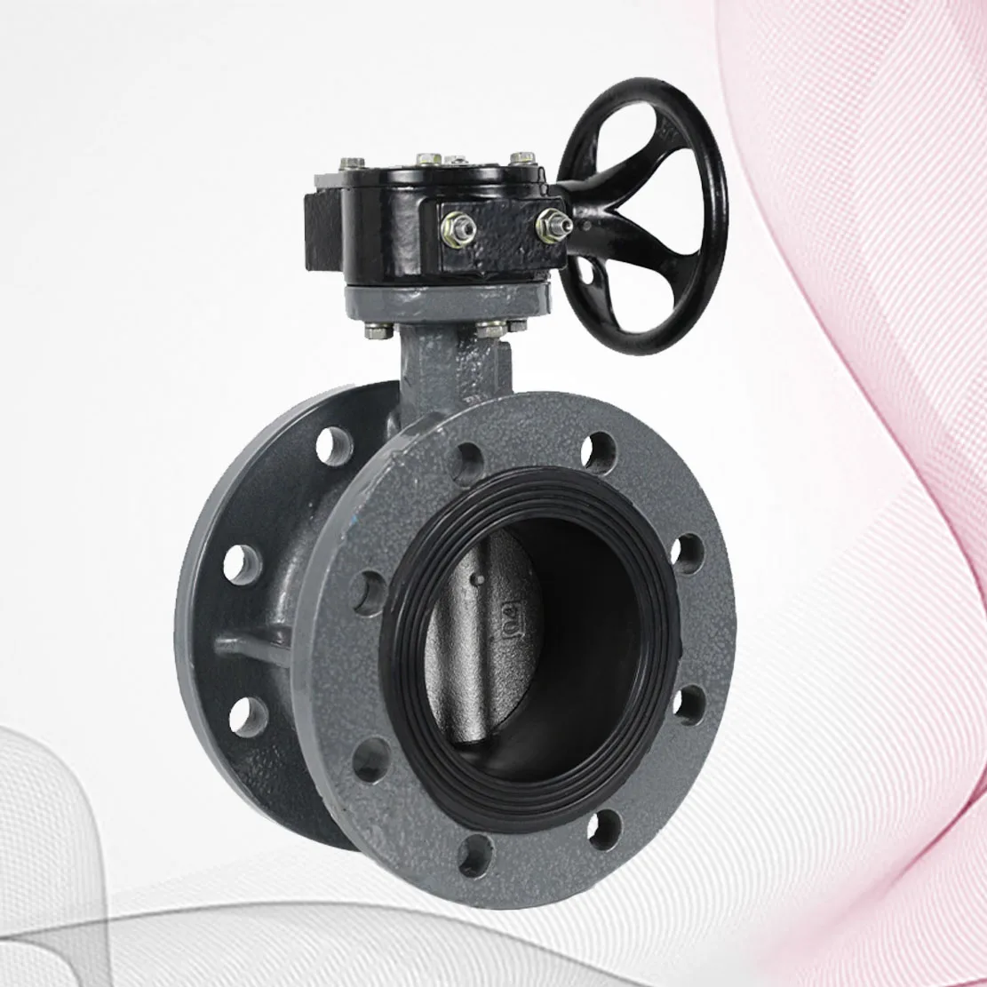 Soft Seal/Hard Seal Price Butterfly Valve Dn100-Dn1000 Cast Iron Butterfly Valve Double Eccentric Electric Butterfly Valve