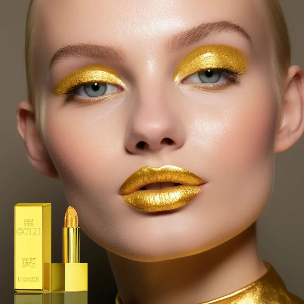 Cosmetics Lip Makeup New Gold Dance Party Beauty Glitter Powder Shining Glitters Fascination Lipstick