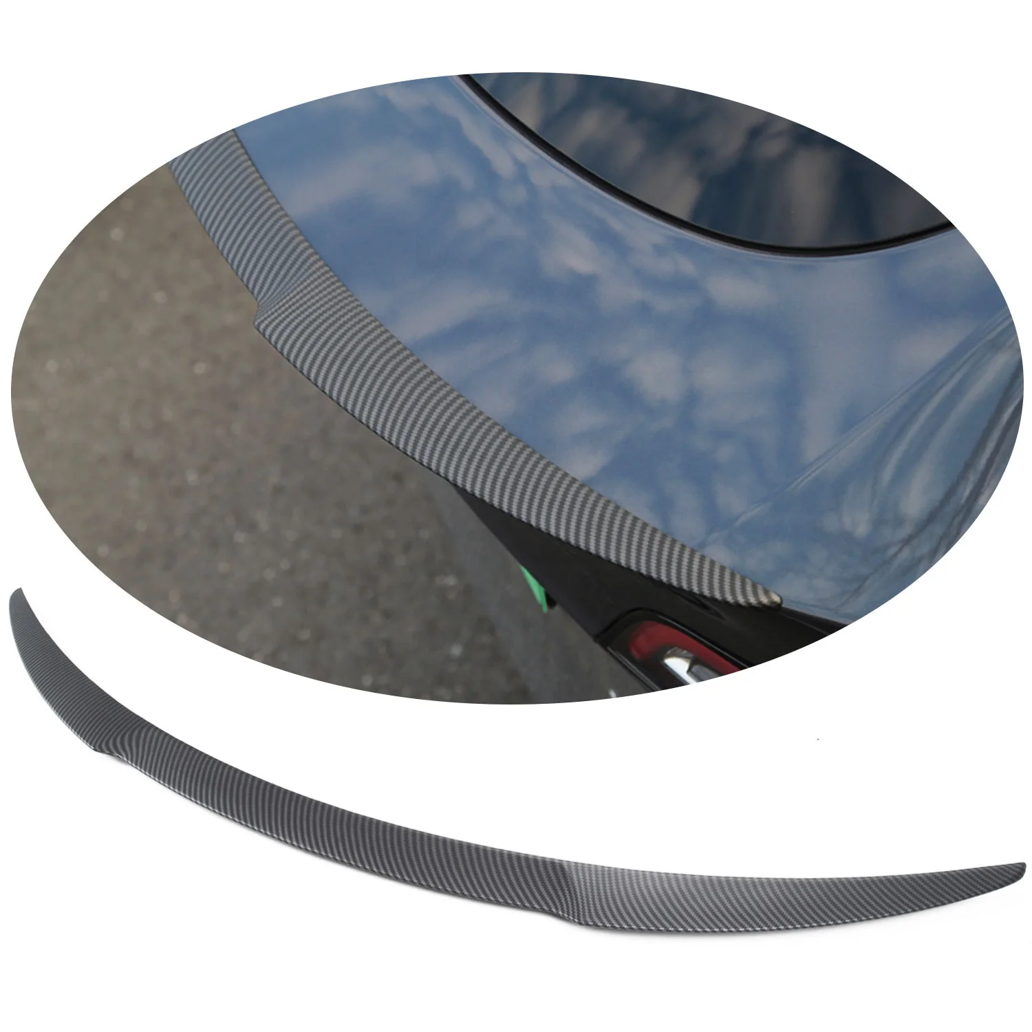 Black ABS Rear Spoiler Wing Car Accessories, Car Exterior Trunk Spoiler Wing For Tesla Model Y