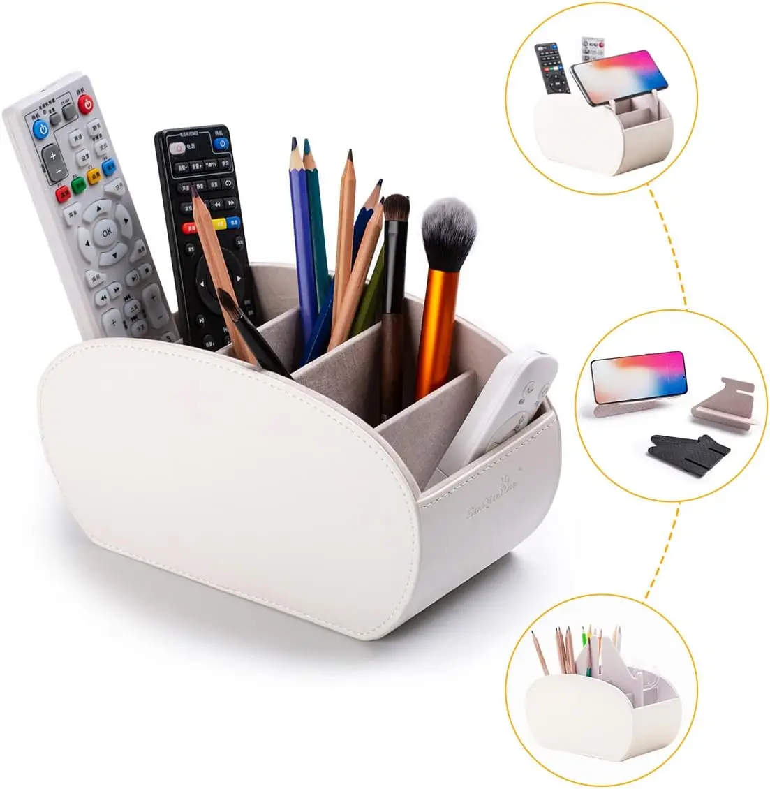 SANQIANWAN New Arrival Oem Remote Control Holder China Wholesale Mobile Phone Organizer and Desk Storage Box