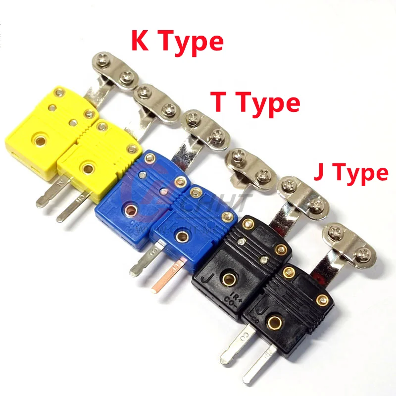 High quality material mini K/J/T type thermocouple standard connector with clamp with low price