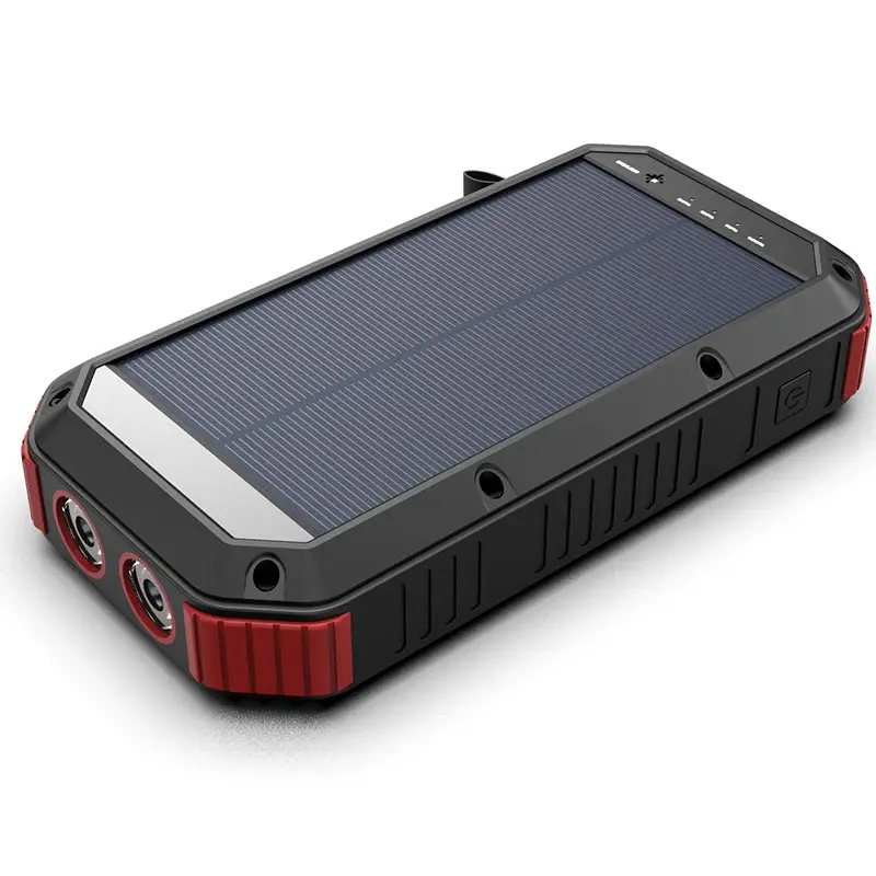 New Solar Wireless Charger With Strong Led Flashlight Outdoor 30000mah PD Power Bank