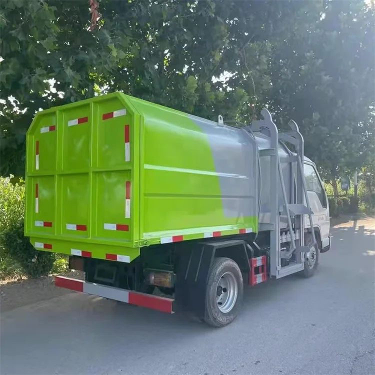 Futian Small Card Star 2 Hanging Bucket Garbage Truck Blue Label Non overweight School Community Garbage Collection Truck