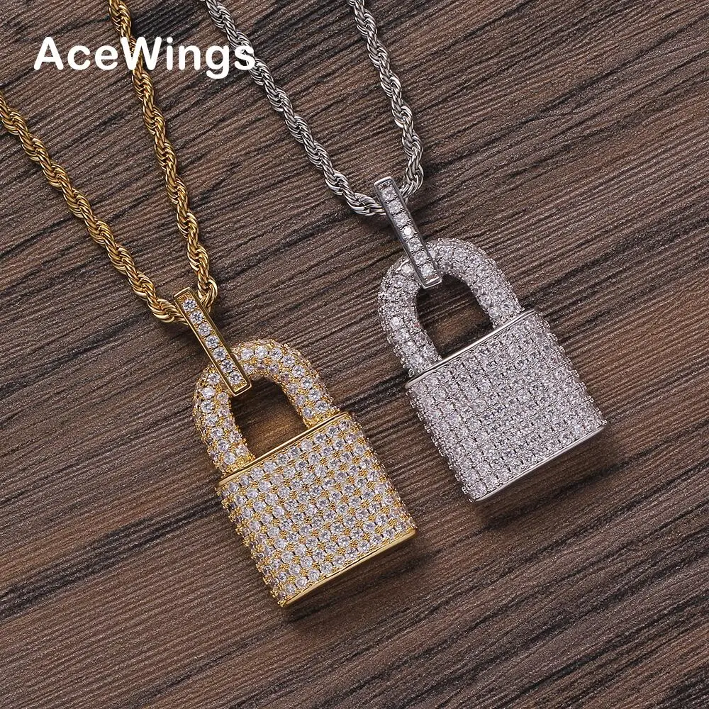 CN320 Bling bling CZ Brass AAA Zircon pendants Iced Out Hip Hop CZ Necklace Jewelry