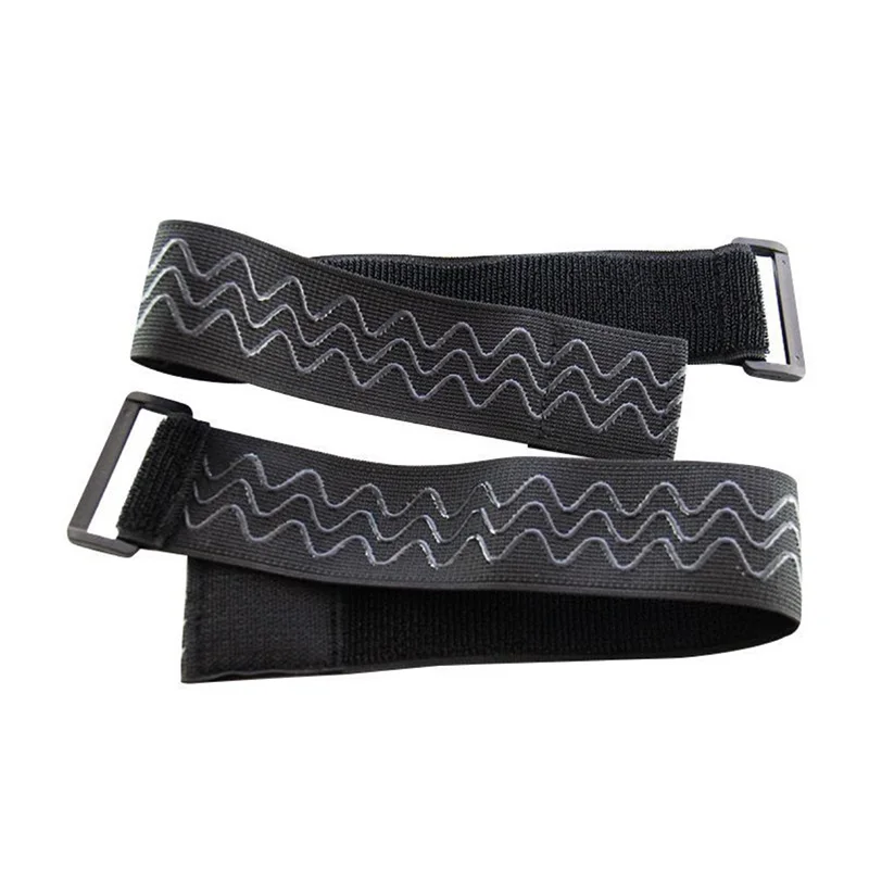 Adjustable hook and loop cable tie plastic buckle elastic fabric soft nylon