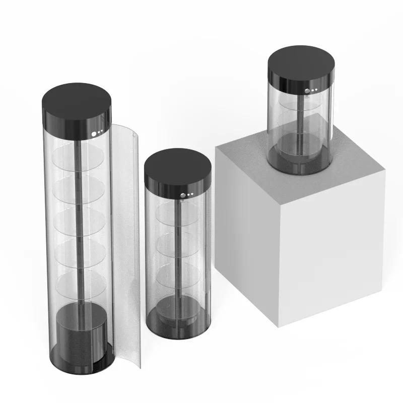 Floor stand Acrylic display cabinet Rotating display rack Accessories gondola display for retail store
