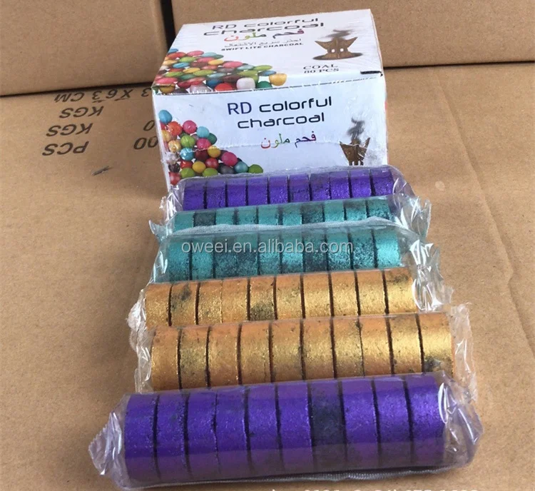 Sparkeless round instant charcoal tablets for Shisha hookah