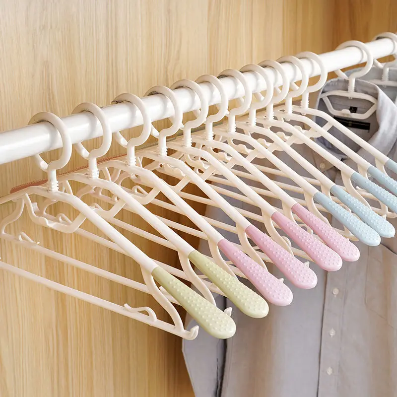 Non slip coat hanger heavy duty 360 swivel space saving clothes plastic hangers
