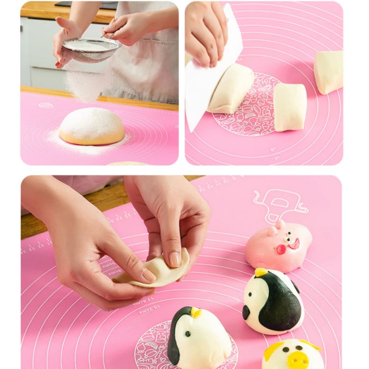 kitchen counter silicone Rolling Mat with high quality wholesale fondant mat silicone for baking