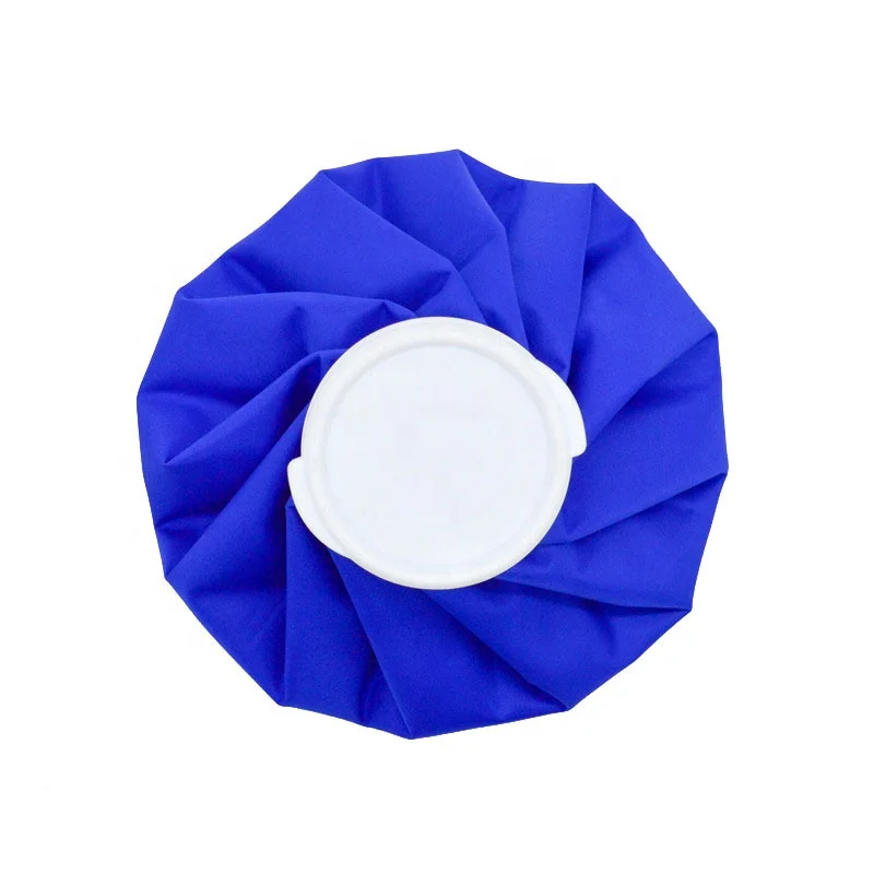 hot selling custom dark blue 9 inch cooler ice bag factory reusable ice cube bags for sports injuries ice pack logo custom