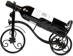 Creative design metal wine rack tricycle-shaped wine storage rack home bar beer whiskey bottle display rack