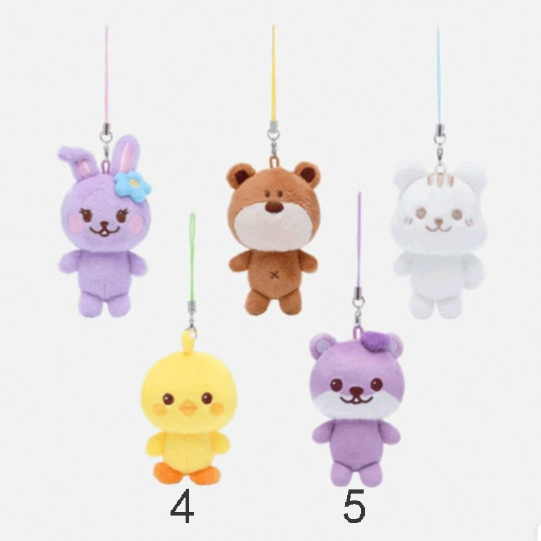 11*5CM New Kpop Group Red Plush Doll Keychain Cartoon Backpack Joy Pendant Car Keys Cute Keychain Accessories Fans Gifts