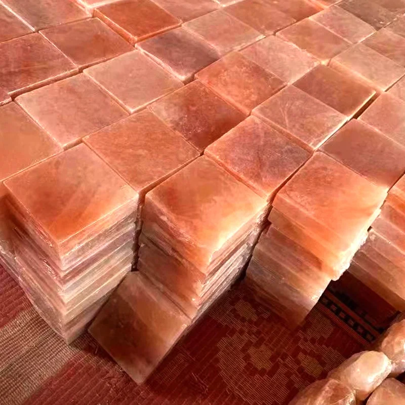 Kangshun customizable Himalayan Salt Tiles For Salt Room Spa Sauna steam room 20*10*2cm