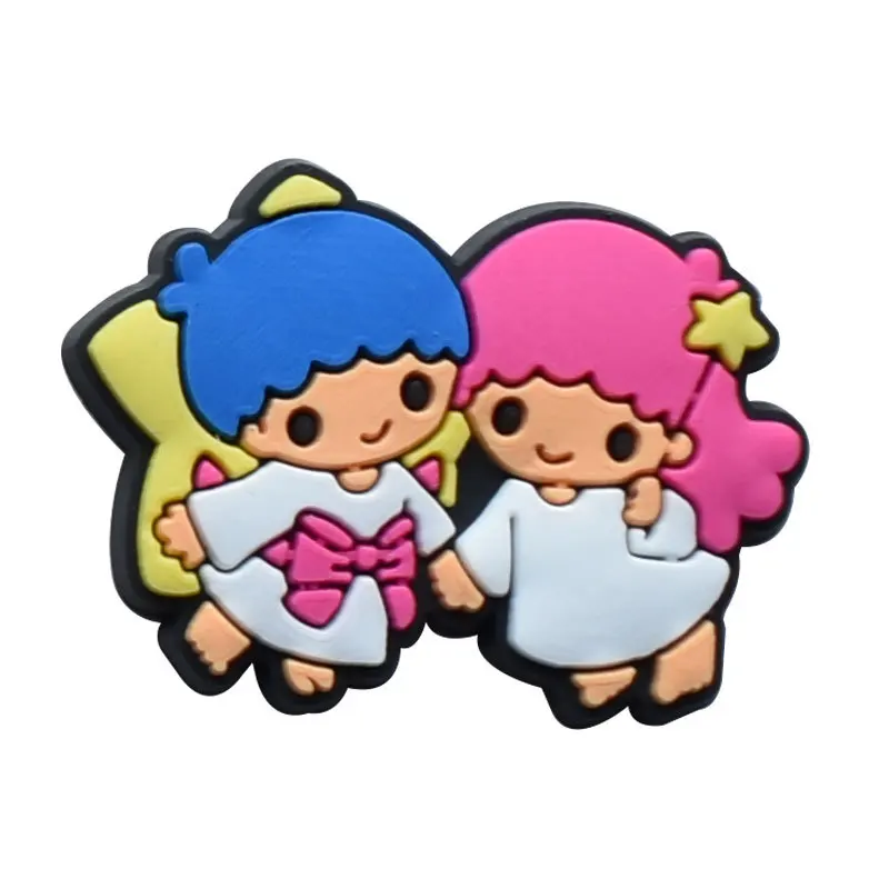 Сумки для обуви декоративные Мультяшные милые мелодии Kuromi Kitty Cat Cinnamoroll Keroppi двойные звезды заколки шармы DIY из ПВХ
