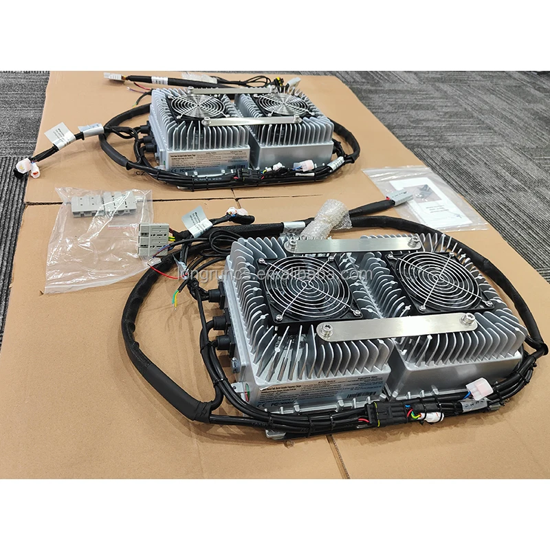 6.6kw waterproof electric car charging station ACDC on board charger CAN optional