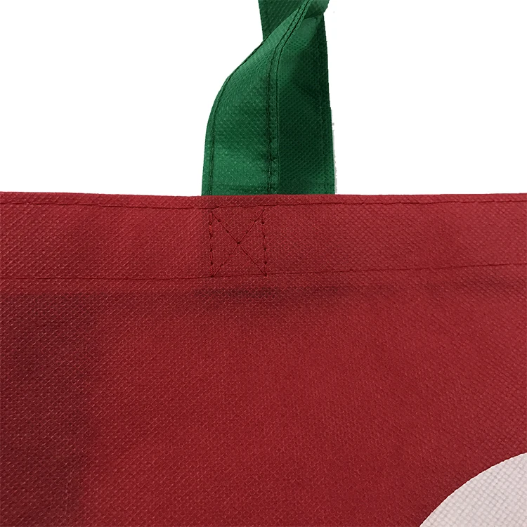 Custom  Promotional Reusable Eco Supermarket Shopping Bag Foldable Non Woven for Grocery
