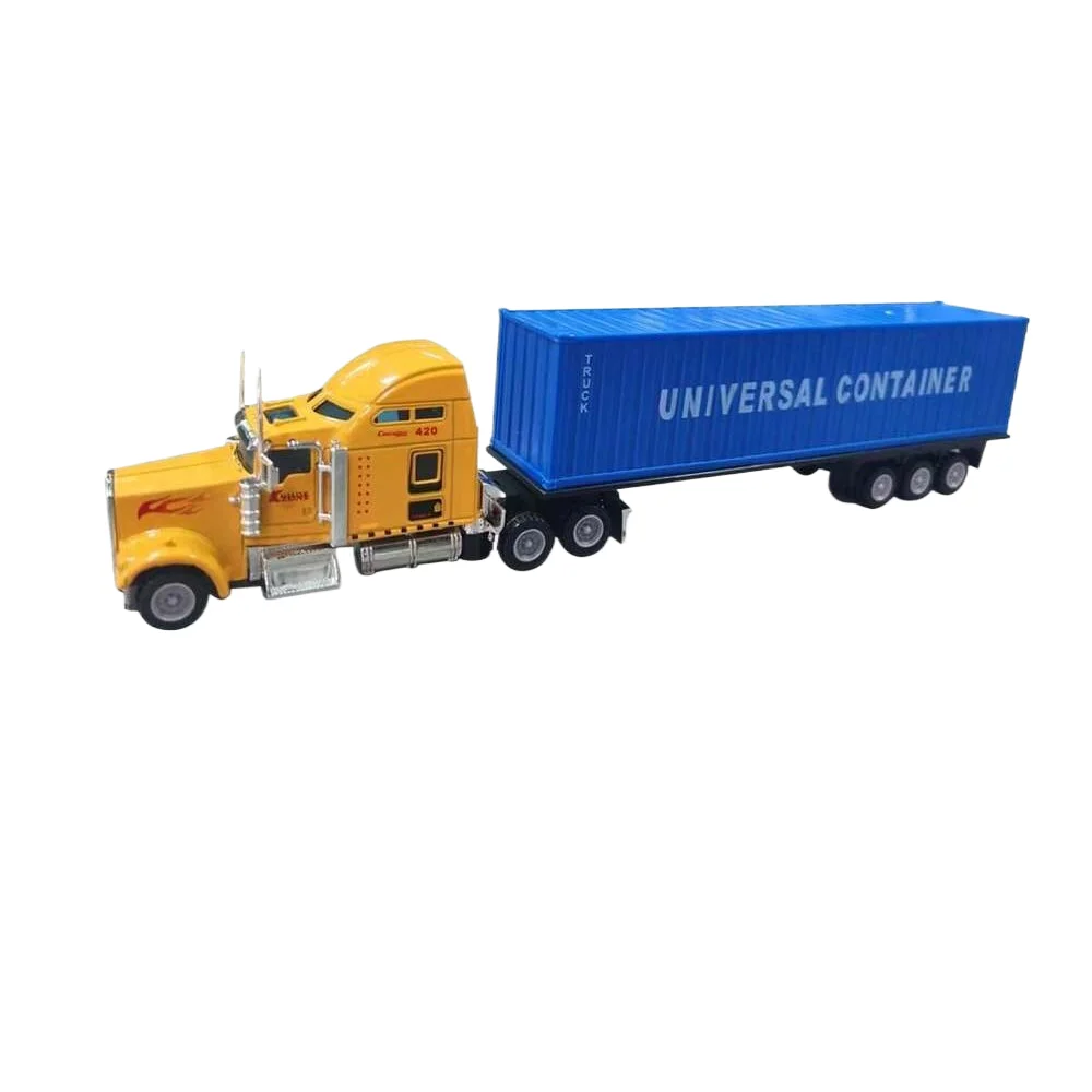 Jiefan кросс-бордюр популярный отбойный контейнер из сплава 1:65 встряхивание головы большой грузовик модель автомобиля игрушки