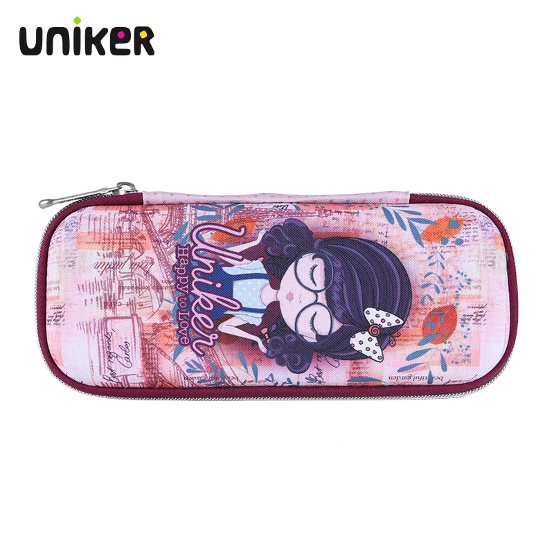 UNIKER Customized Cartoon Pencil Case Shark Pencil Bag Stationary Pencil Box for Boys and Girls