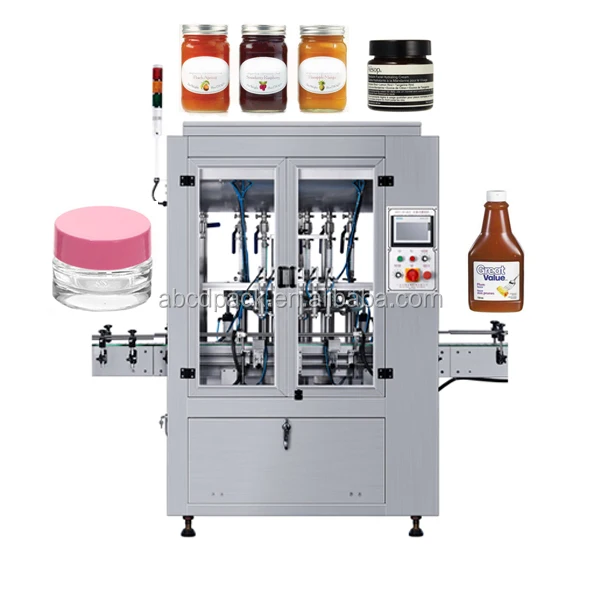 High Capacity Automatic Honey Haw Jam Filler Chili Sauce Filling Machine