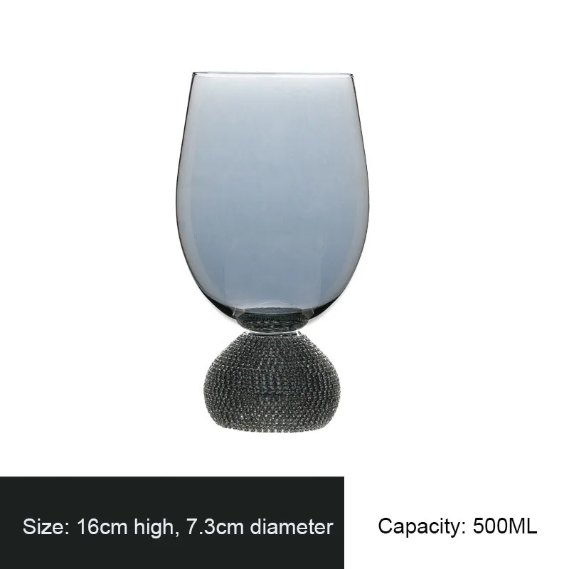 Light crystal twist diamond red wine glass whisky glass champagne glass ice cream cup dessert cup