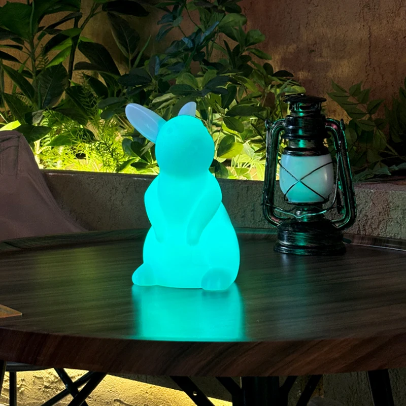 Waterproof moon lamp mesas led Bunny Night Rabbit Lamp for Parks forests under big trees