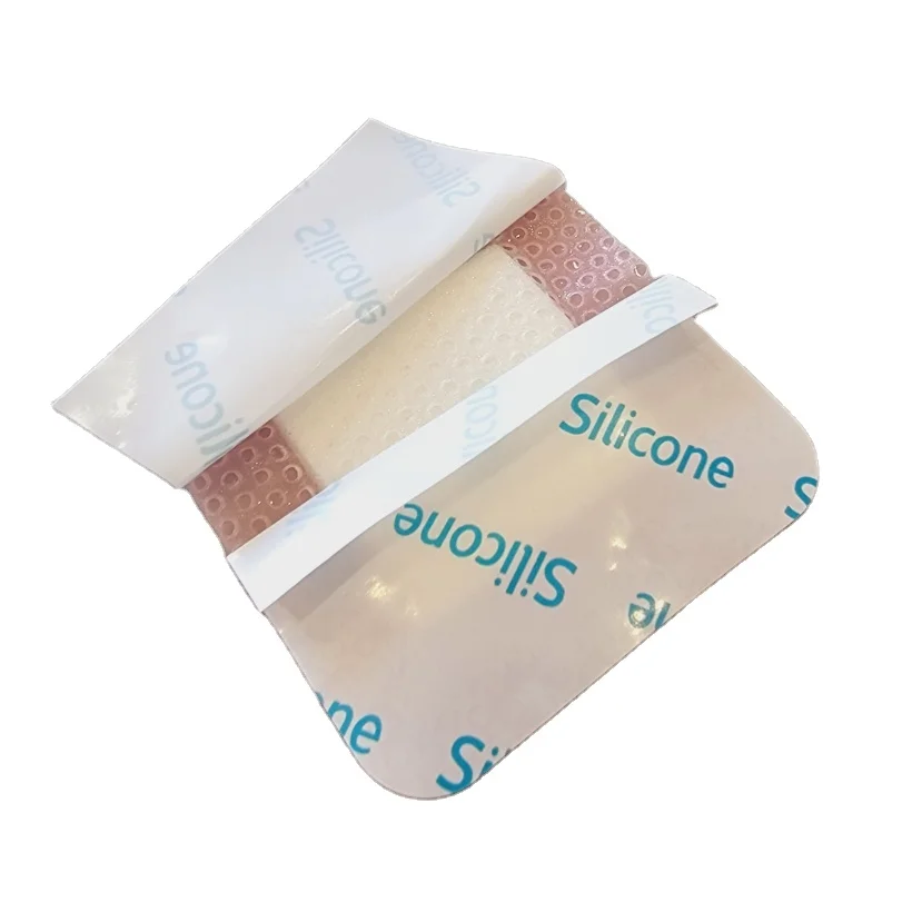 Pink Or Blue  For Traumatic Wound High Absorbent Medical Sterile Foam Silicone Dressings