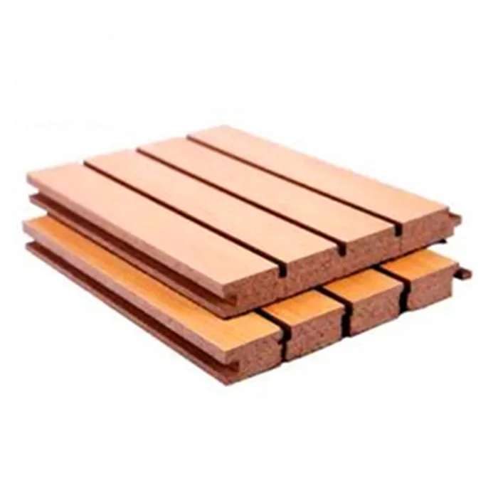 
Cheap Factory Wholesale Sound Absorbing MDF WPC Acoustic Panel Wooden Acoustical Grooved Wall Paneling 