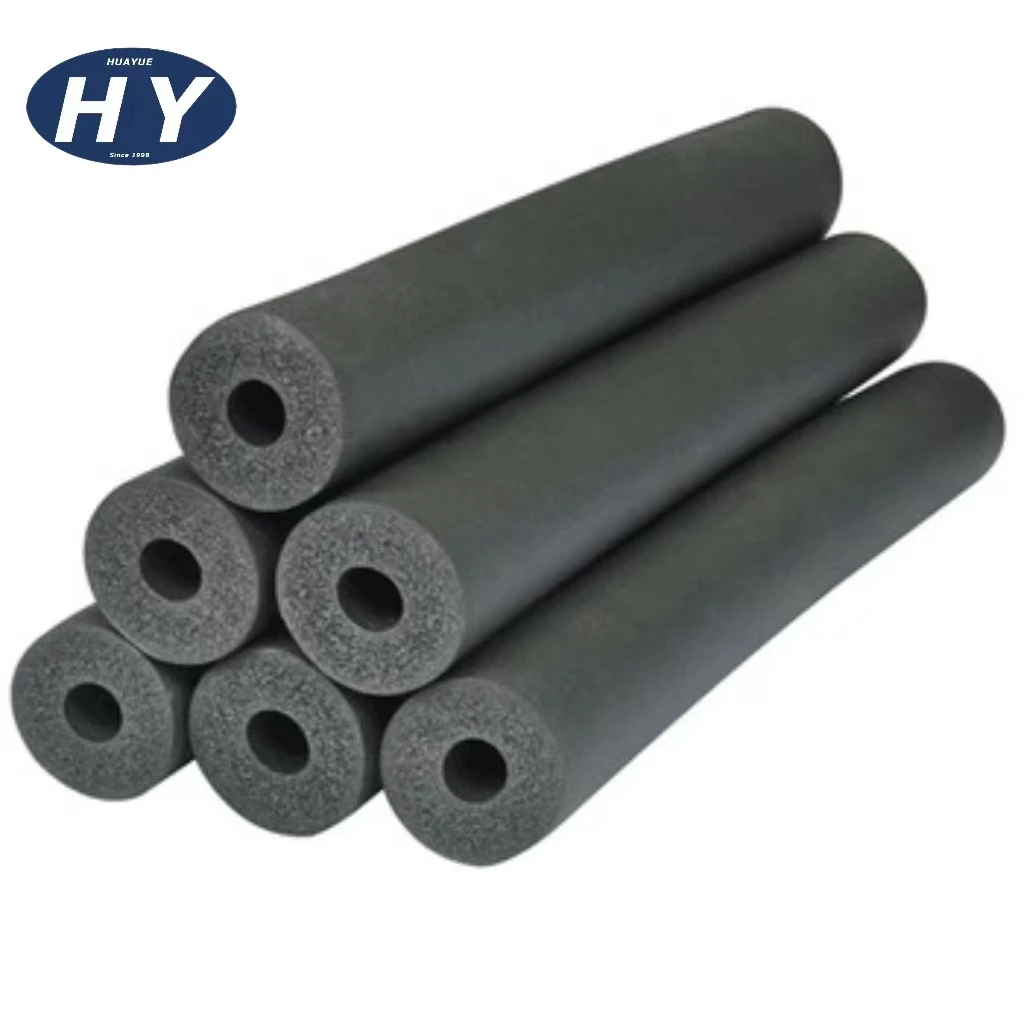 Elastomeric NBR PVC Rubber Foam Pipe Air Conditioning Pipe Tube Insulation Material for Cold Media Copper Pipe Insulation