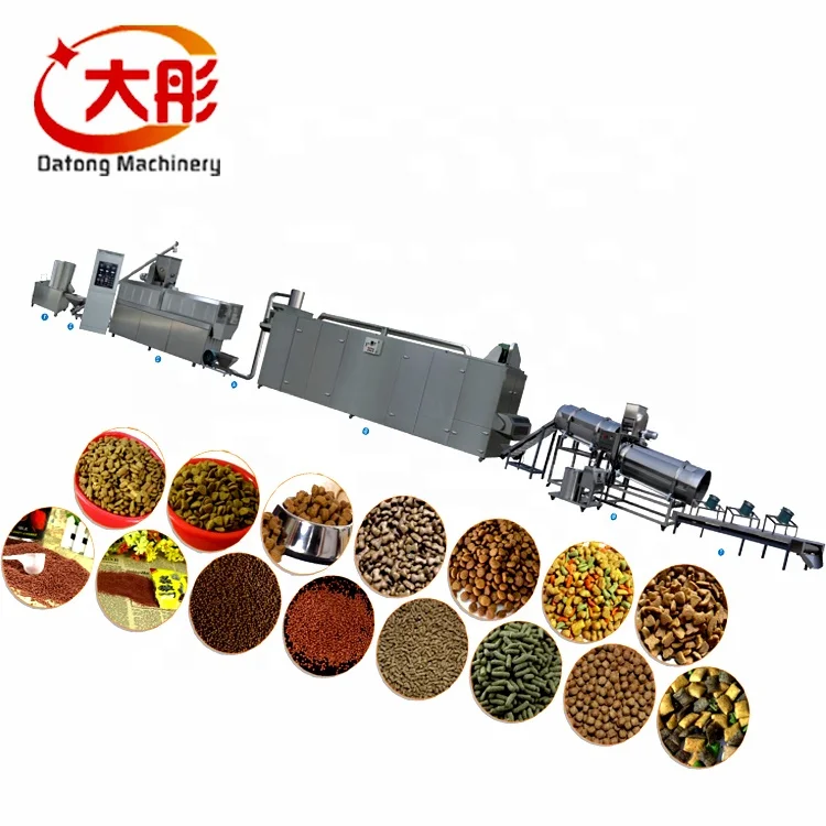 Dry wet pet food pellet processing making extruder machine dog food machine