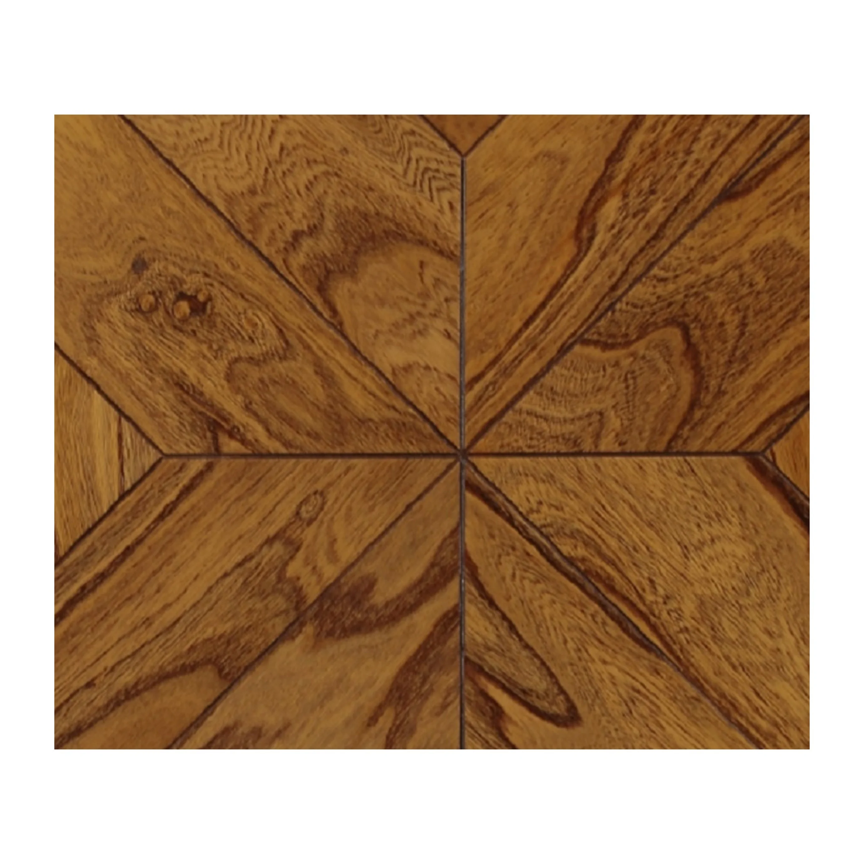 Factory Wholesale Inlay Brown Color UV coating Engineered Wood Parquet Flooring