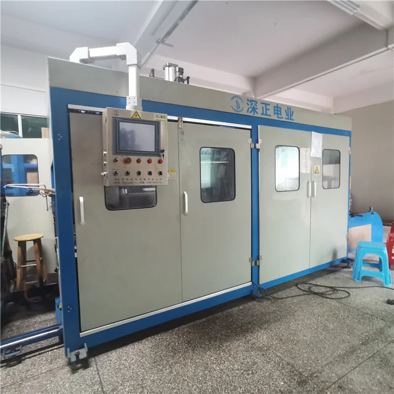 Used Fast Food Box Forming Fully Automatic Thermoforming Recycled Plastic Pallet Making Machine