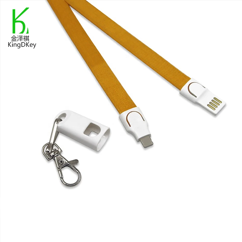 Lanyard Usb зажим отрываться с красочным зарядное устройство безопасности флеш-накопители кабель от шнур смартфон приводной